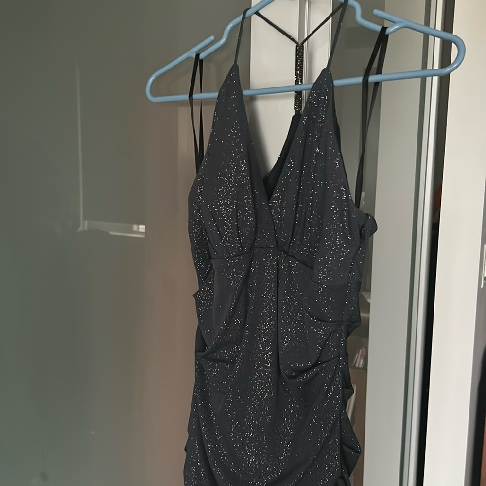 Sparkly halter dress